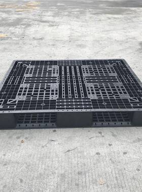 东莞一次2性黑色塑料盘网格TNE卡九托脚货柜地台板黑色塑胶板110