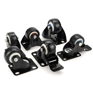 M8M10丝杆15寸家具万41向轮带.刹车办公轮椅静音23寸寸金钻黑色脚