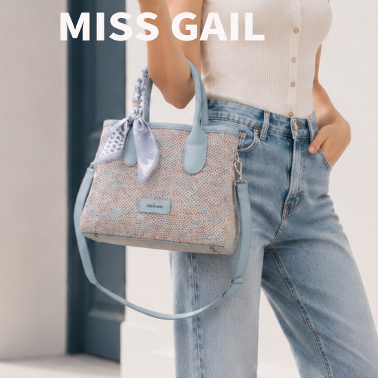 MissGail精致丝巾托特包少女感日常休闲单肩斜挎手提通勤包小众包