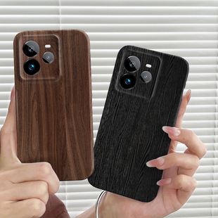 简约木纹适用realme真我GT7Pro手机壳GTNeo6se菲林硬壳GTNEO5/GTNeo2T/GTNEO3保护套男女网红GT5Pro潮牌ins风
