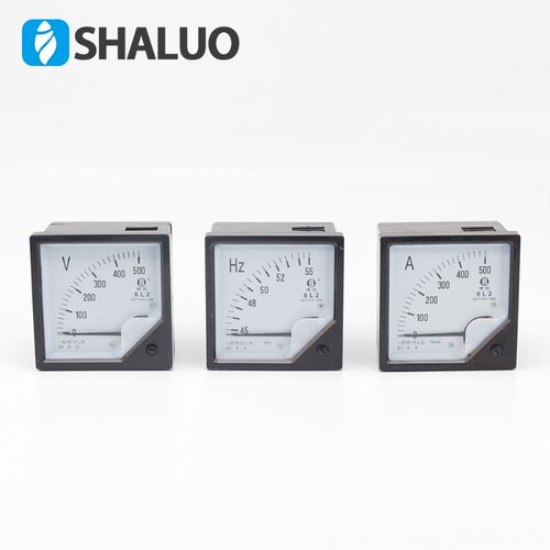 发电机组开关箱指针式仪表6L2电流频率表Hz/380V.220V.500V电压表