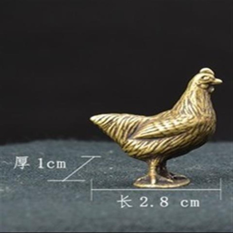 铜公鸡摆件纯铜家居饰品鸡的生肖吉祥物金鸡独立铜鸡摆件图片