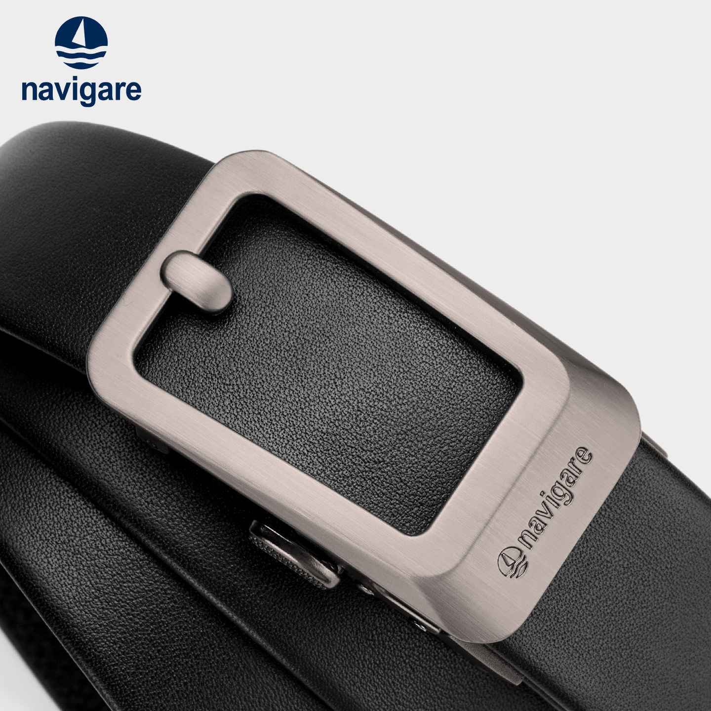 Navigare意大利小帆船2026新款男士真皮自动扣皮带商务结婚裤腰带