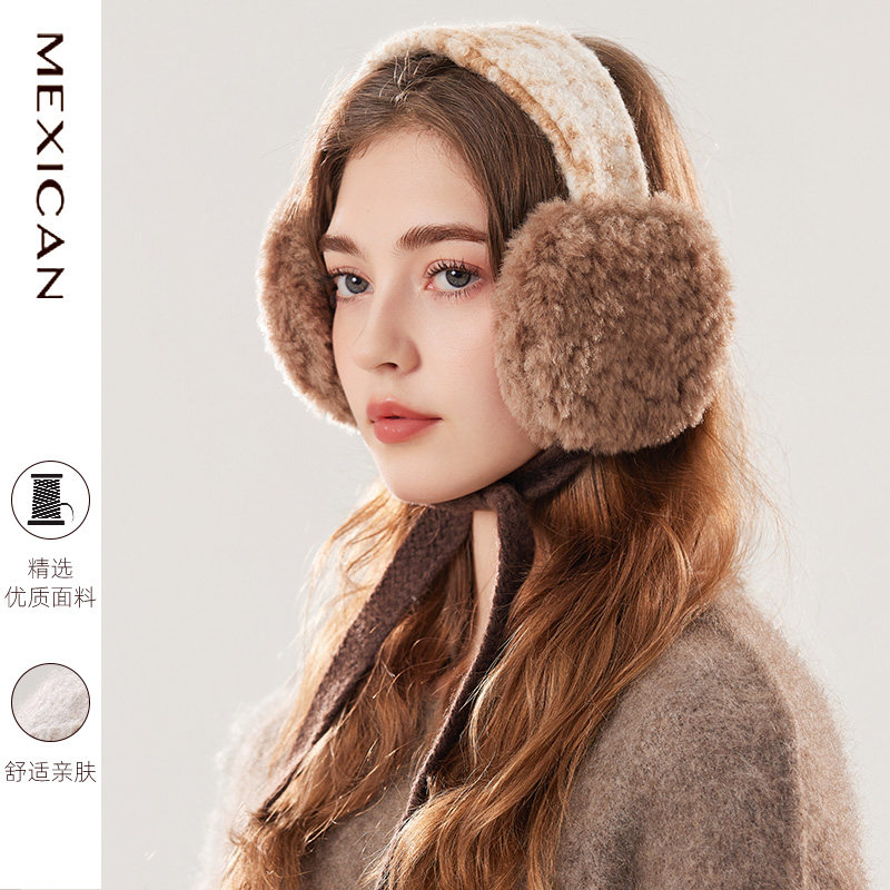 北极绒毛绒加厚保暖耳套