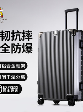 稻草人2025新款行李箱20登机箱男女生24旅行拉杆箱26寸密码皮箱包