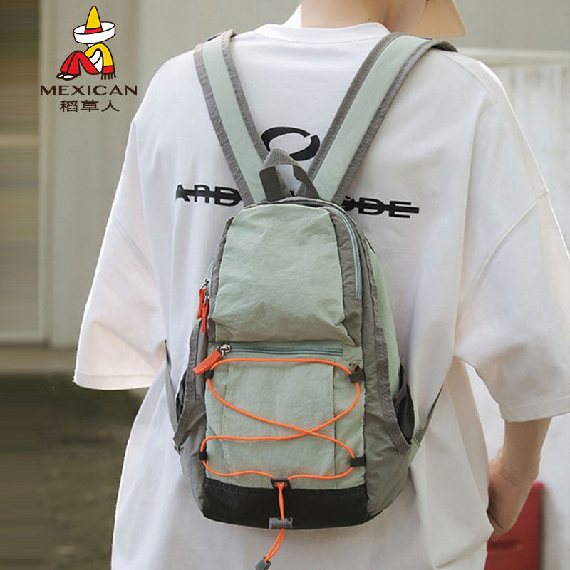 稻草人登山包女超轻量化双肩包小旅游轻便户外爬山徒步背包男书包