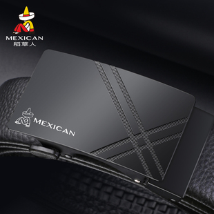 年轻人裤 真皮腰带高档牛皮商务潮2025新款 腰带 正品 稻草人皮带男士