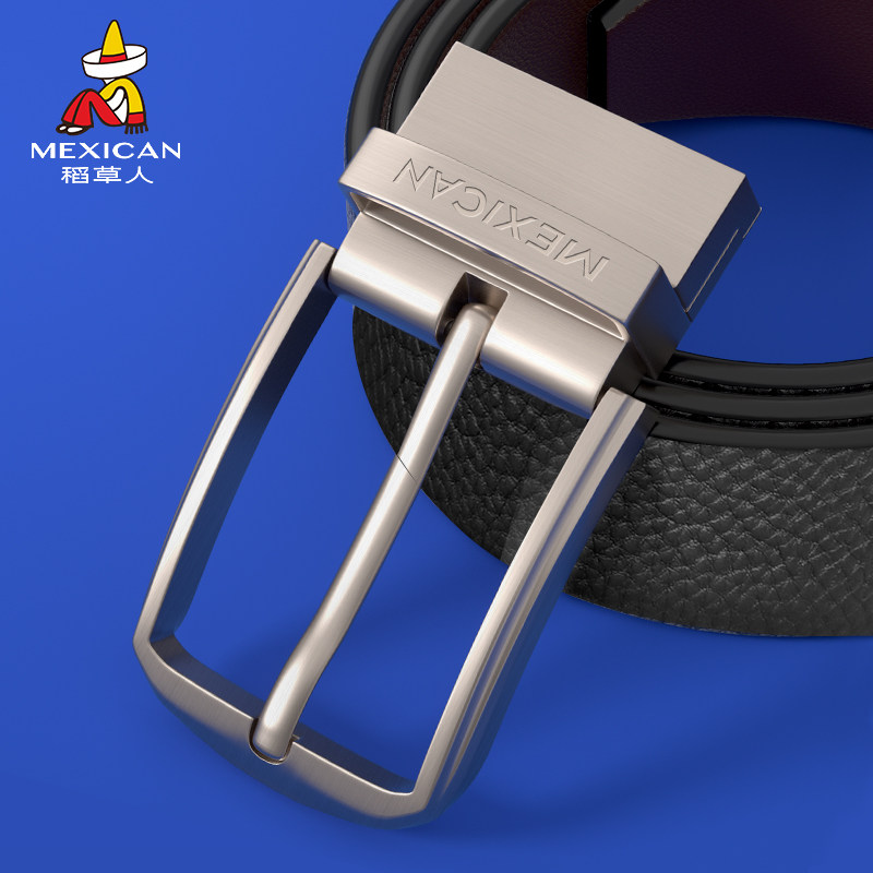 稻草人皮带扣男士潮流2026新款腰带针扣扣头夹子单独卡扣裤带配件