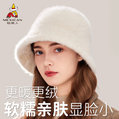 稻草人帽子女2025新款秋冬款