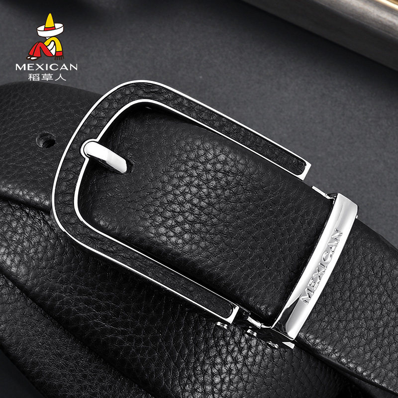 稻草人皮带男士针扣腰带2026新款高档牛皮商务百搭潮年轻人裤腰带,服饰配件/皮带/帽子/围巾,腰带/皮带/腰链,淘宝优惠券,粉丝福利购,淘宝优惠卷