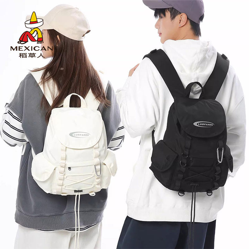 稻草人旅行户外双肩包轻便登山包大容量健身背包徒步骑行运动书包