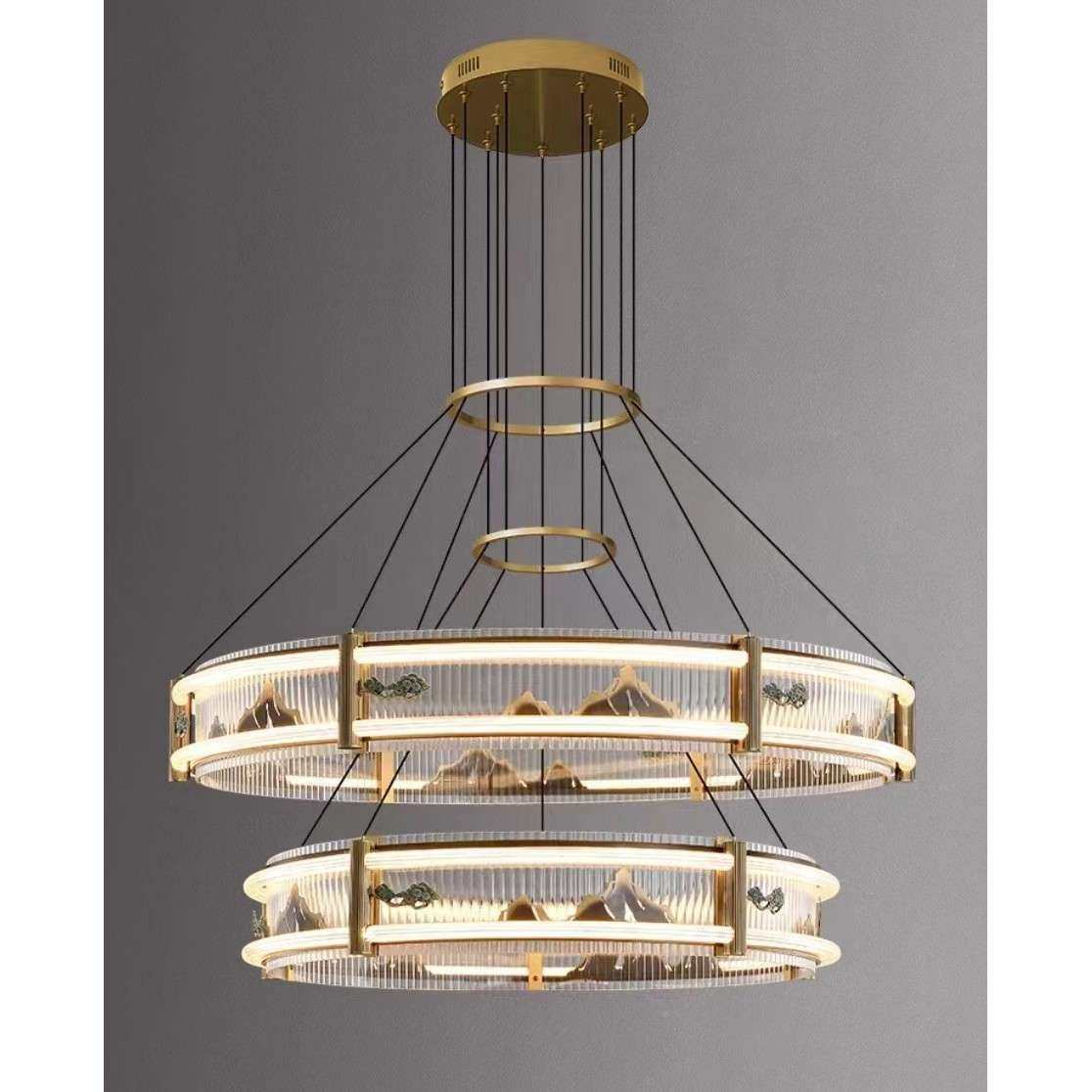 城逸新中灯客厅灯吊灯复古中国式风全铜迎客松餐厅主728卧室书房,家装灯饰光源,智能吊灯,淘宝优惠券,粉丝福利购,淘宝优惠卷