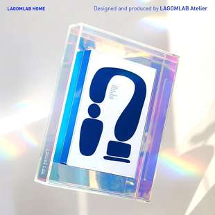 轻奢JDD明克力透相框家居摆件道具装饰炫亚亚彩几何克力拼色画框