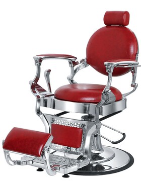 男理发式椅子复古椅子发廊用椅子AL101R降转可旋升椅子刮胡椅