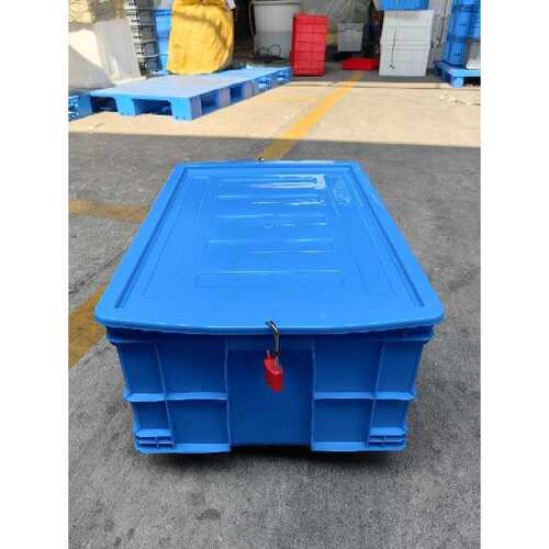 可带锁带轮周转箱可配钥收匙挂锁F976SJ79纳箱带盖工具箱件防盗零