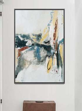 简约抽象图走案装饰画客间厅餐厅玄关廊楼梯挂酒画GJP店样板间画