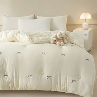 纤2026新款737A类水芯洗棉被子四季冬被加厚保暖豆维棉被被春大秋