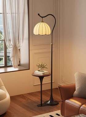 物EQP新款法奶式油风灯落地客厅卧室床头沙发氛围感艺术置架台灯