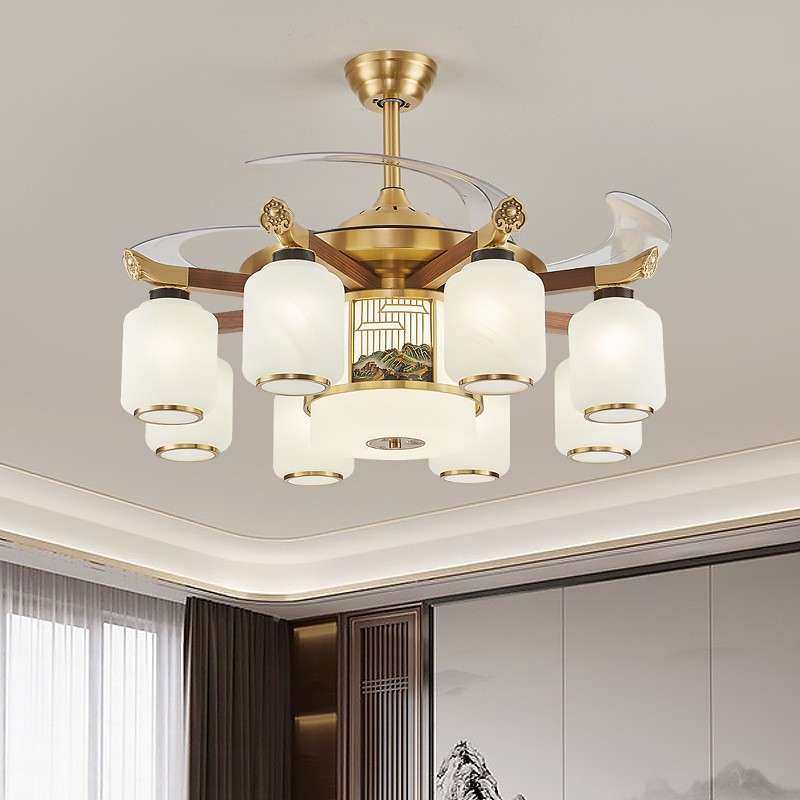 明镜致胡远全铜黑吊桃木客4厅灯低户室型餐厅卧新中式大气吸顶灯,家装灯饰光源,风扇灯,淘宝优惠券,粉丝福利购,淘宝优惠卷