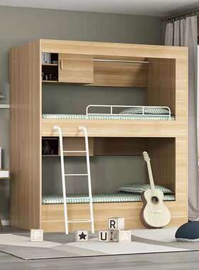 学生宿舍下铺木双层床实青空旅民宿高低组KJO合床上太舱酒店床公