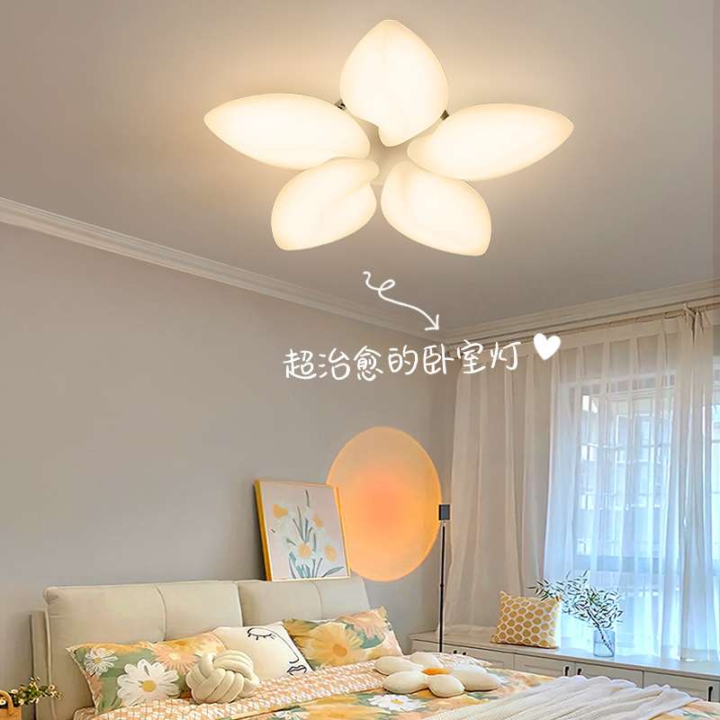 餐厅灯北欧现代简约灯具创意南瓜灯温馨儿童房led主卧室灯吸顶灯