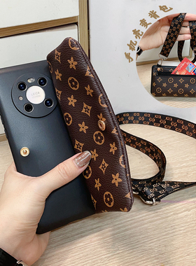 适用红米note14/13pro手机壳K70/K60全包新款女小米14/13R/12T硅胶软壳斜挎带背绳K4050至尊版防摔复古零钱包