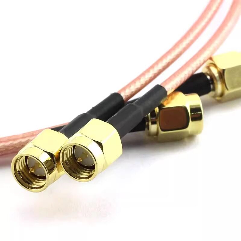 RG316 同轴射频电缆 SMA-JJ公对公高频连接线 信号测试跳线延长线