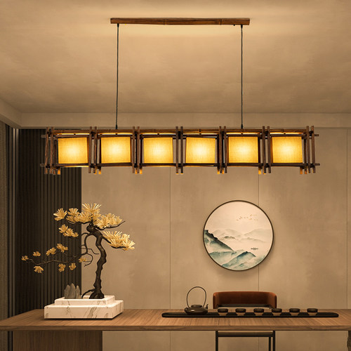 中式复古禅意茶室吊灯