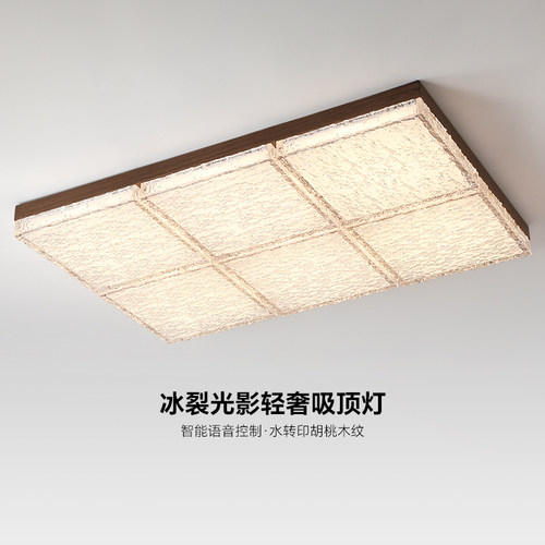 意式轻奢客厅吸顶灯卧室全屋灯具主卧超亮高级感冰晶树脂房间灯