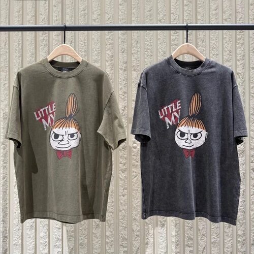 【MOOM联名】正品2026夏新品套色炒雪花斑驳棉质T恤MBF2TEE047