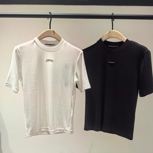 【C系列】正品2026夏新品天丝醋酸小圆领正肩短袖T恤MBF2TEE004
