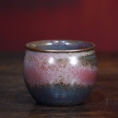 禹州钧瓷茶杯主人杯品茗杯吴航生卢钧陶瓷功夫茶具高端茶器礼盒装