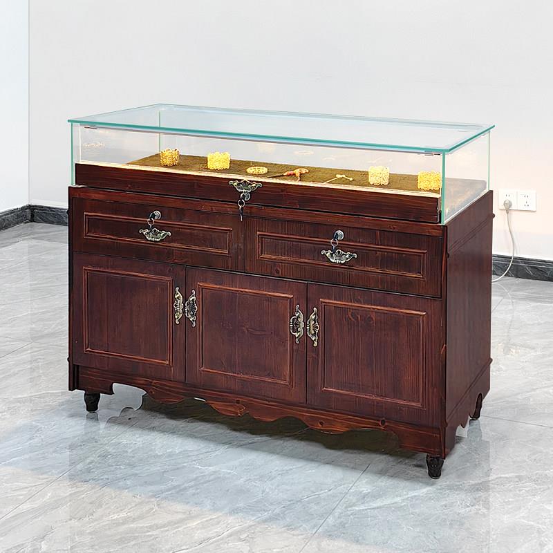 出口复古珠宝柜台古玩博物馆商场金银首饰手镯收藏品玻璃展示柜