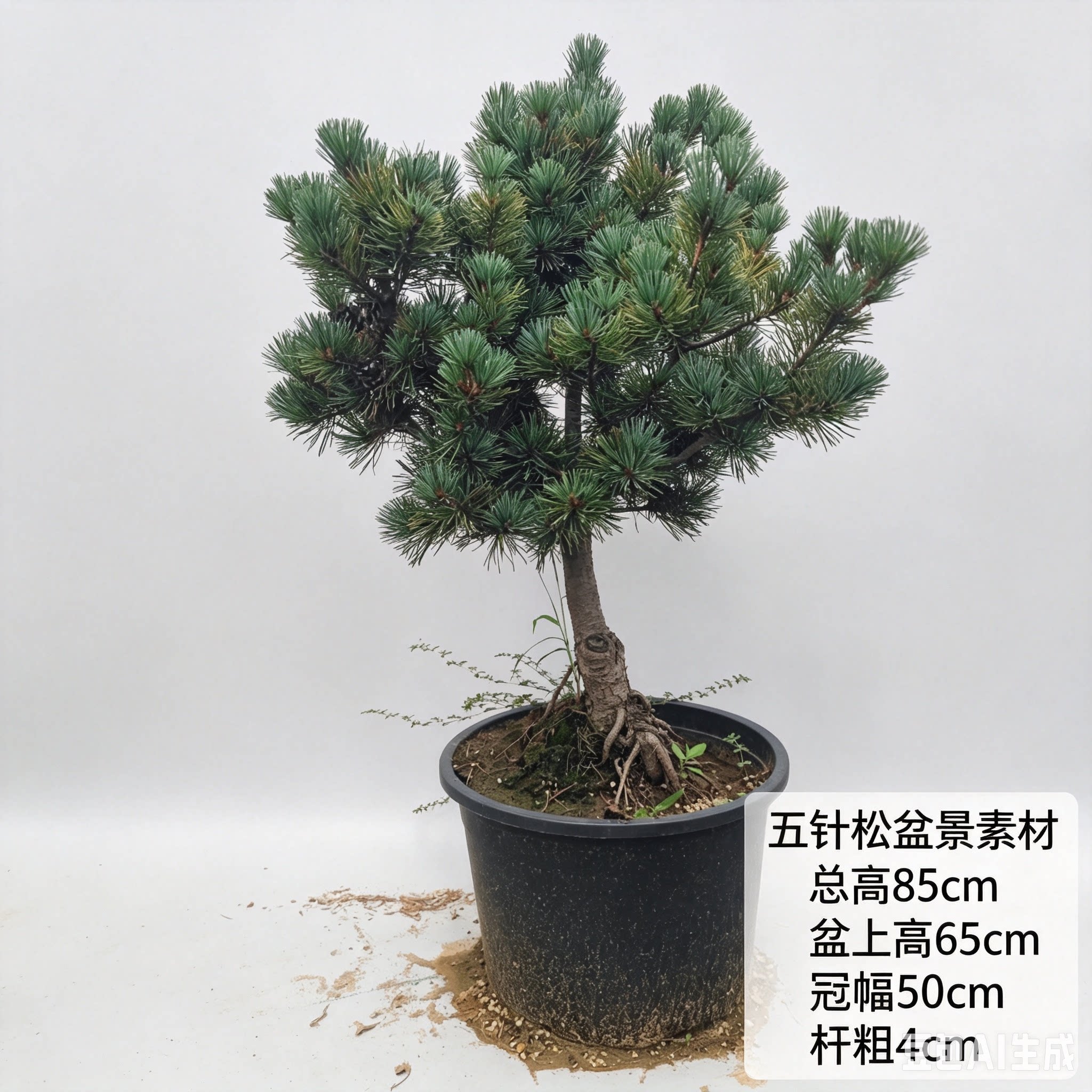 短针五针松盆景素材密叶老桩耐寒阳台庭院造型练手盆栽