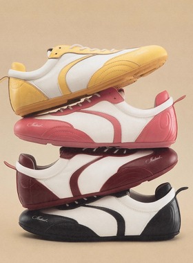 MATNUT  [RUT-01] 复古综训 牛皮 休闲百搭 赛车保龄球鞋 德训鞋