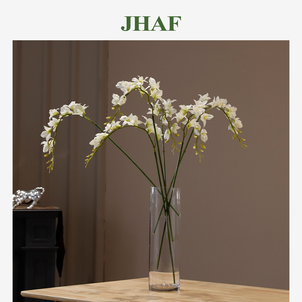JHAF仿真石斛兰手卷杆组合摆件假花绿植轻奢桌面客厅