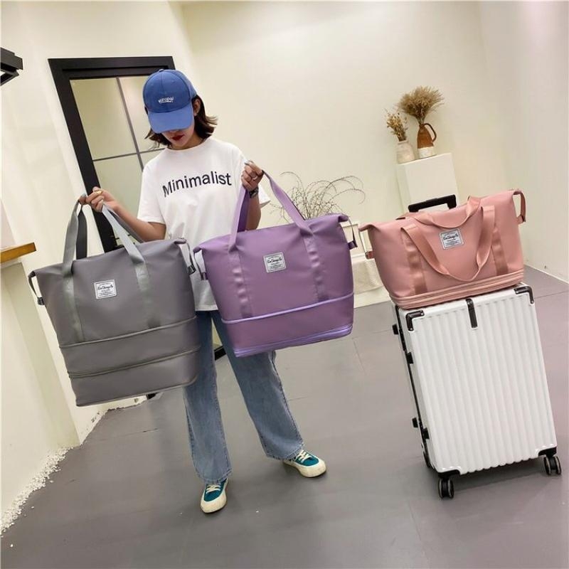行李袋旅行包大容量可套拉杆箱男女学生收纳手提袋健身轻便折叠