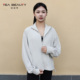 长袖 Tea Beauty休闲运动风立领女防风通勤宽松拉链开衫 外套
