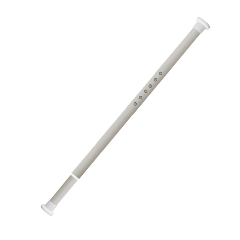 免打孔伸缩杆浴帘杆不锈钢窗帘罗马杆飘窗阳台升缩杆子门帘晾衣杆