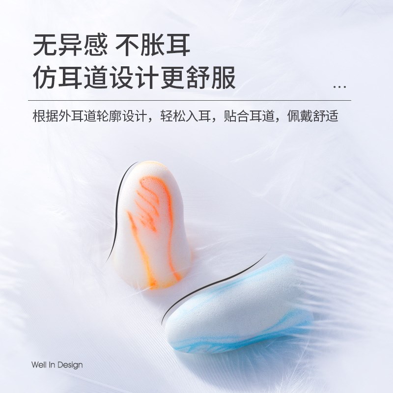 维优净防噪音睡眠耳塞降噪学生晚上睡觉防吵隔音神器耳罩专用静音