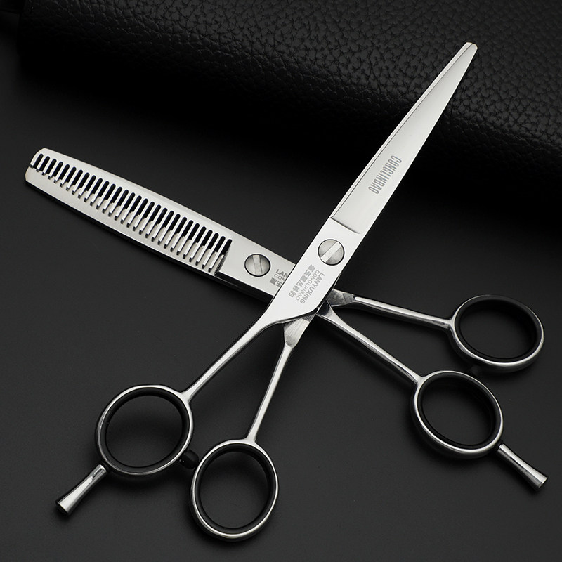 篮玉星丛林豹左手剪美发剪刀发型师专业打薄剪左撇子理发剪刀牙剪