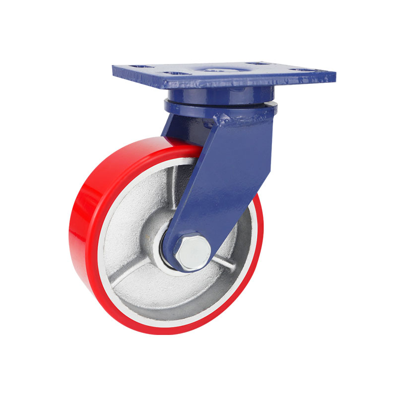 超重型脚轮万向轮4寸5寸6寸8寸载重设备铁芯聚氨酯耐磨推车轮工业