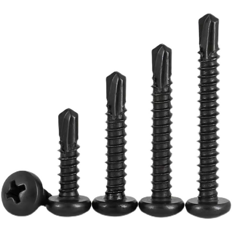 410不锈钢盘头燕尾丝圆头十字钻尾螺丝自攻自钻螺钉304防锈黑色 - 封面