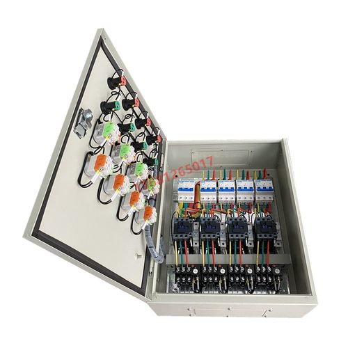 4路4开电机马达风机水泵控制箱 四路四开启动停止控制配电箱380V