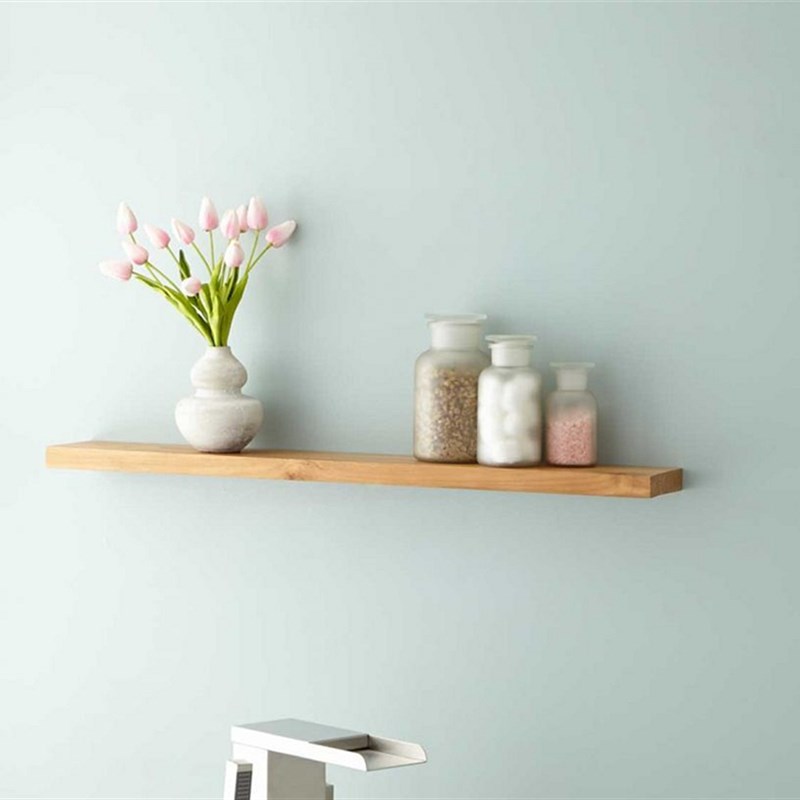 北欧实木隔板电视墙层架原木厨房餐厅储物架店铺产品陈列展示架