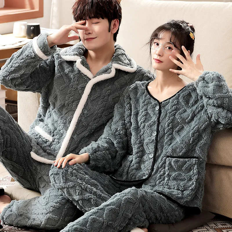 情侣睡衣女加厚珊瑚绒保暖男士时尚套装法兰绒家居服冬季,女士内衣/男士内衣/家居服,睡袍/浴袍,淘宝优惠券,粉丝福利购,淘宝优惠卷