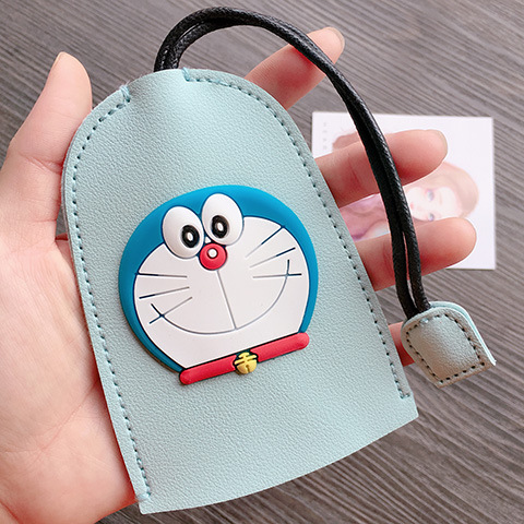 汽车钥匙包创意卡通可爱车载抽拉手工钥匙壳保护套车内装饰通用女