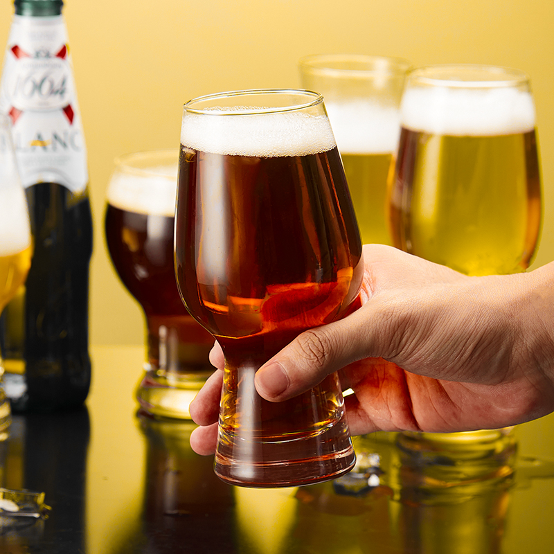 精酿啤酒杯网红大容量扎啤杯商用家用玻璃杯创意品脱杯酒吧专用