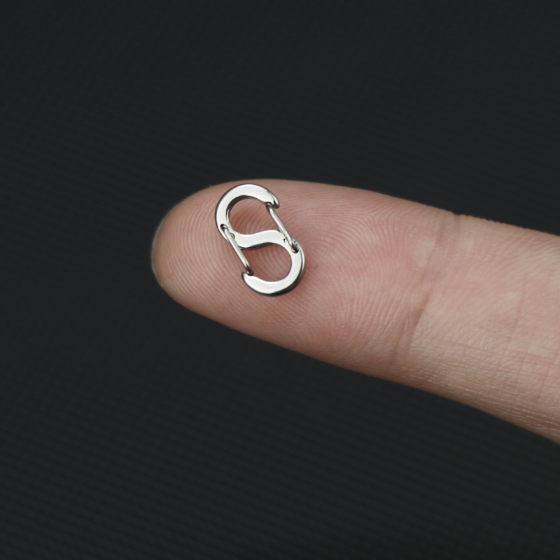 迷你袖珍小挂扣多规格随身金属钥匙扣316L不锈钢抗锈饰品链连接扣