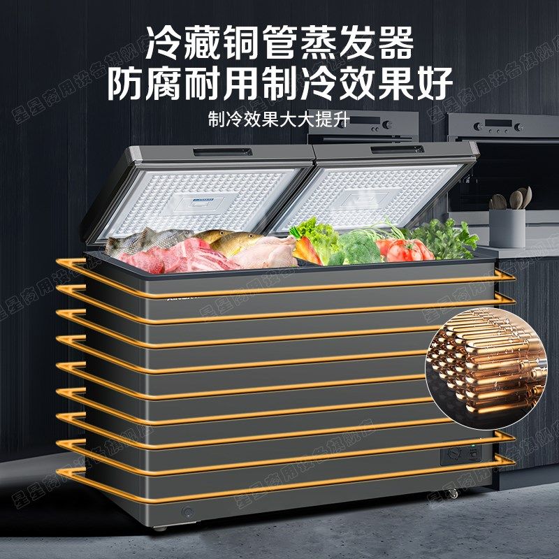 星星冰柜双温双室家用小型305/306/366升L冷藏冷冻两用双开门冷柜